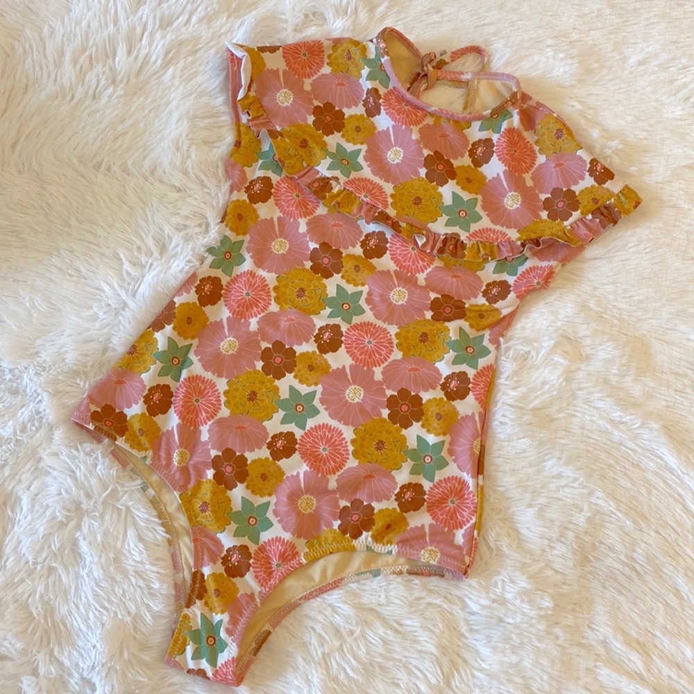 NEW Carolina K x Anthropologie MUESTRA Floral Vintage Inspired One Piece Small - Picture 3 of 9
